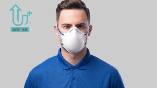 Almofada de nariz em PU macio protetor facial FFP1 máscara de classificação de filtro Nr Profissão respirador respirável em forma de copa máscara de proteção contra poeira