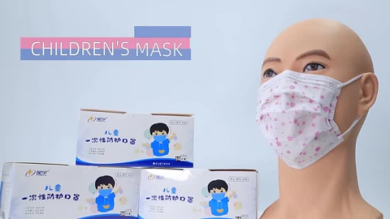 Máscara infantil Xingyu rosto para algodão desenho animado cordão nariz descartável 3 camadas máscaras infantis máscara infantil