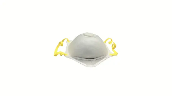 Máscara facial protetora em forma de xícara 4ply FFP3 com válvula