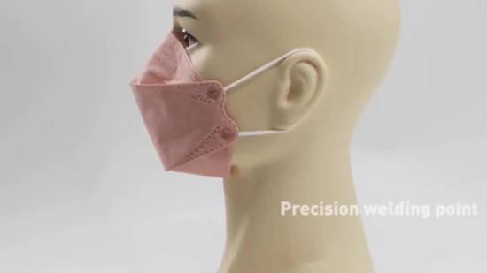 Máscara de proteção facial 3D descartável embalada individualmente Kf94 em forma de peixe para adulto