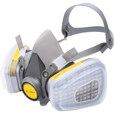 Gás respirador de silicone reutilizável para aparelhos respiratórios máscara facial completa, máscara de gás